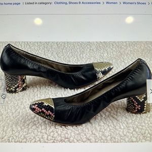 AGL Attilio Giusti Leombruni,cap toe snake print,comfort cushion pumps, SZ 40